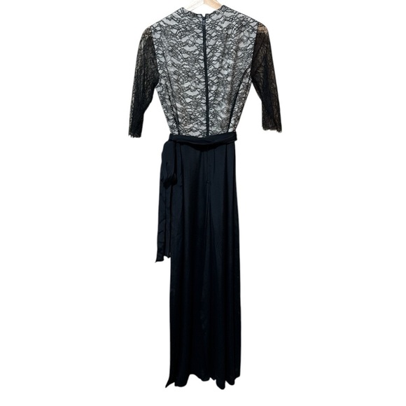 EUC - Alice & Olivia Rona Black with Lace Jumpsuit - 6 - Picture 7 of 7